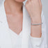 Twin Rows Studded Bangle