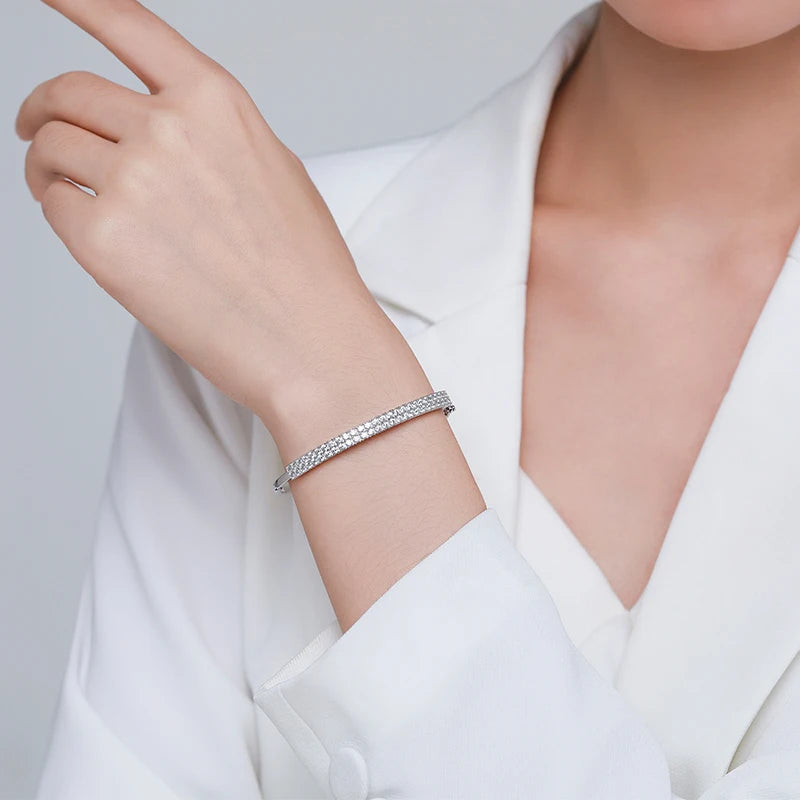 Twin Rows Studded Bangle
