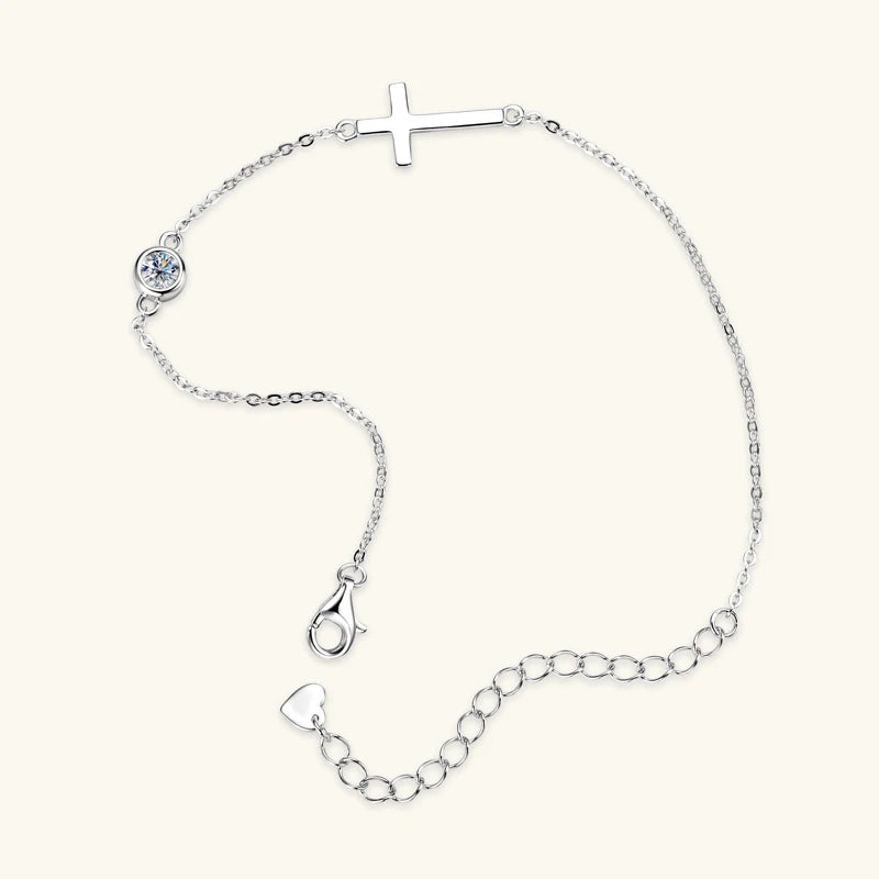 Cross and Bubble Bracelet