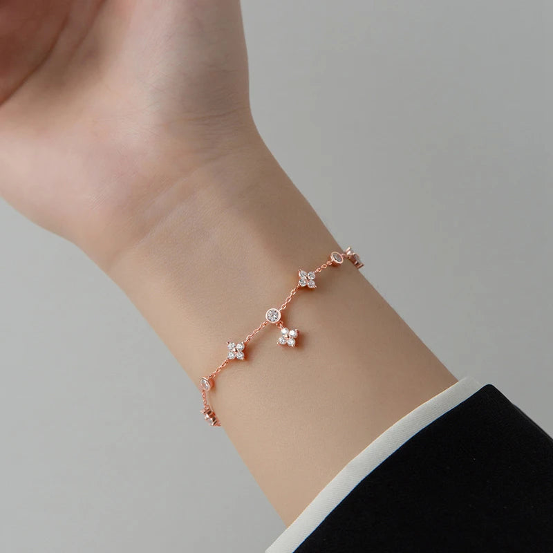 Four Leaf Satellite Bracelet