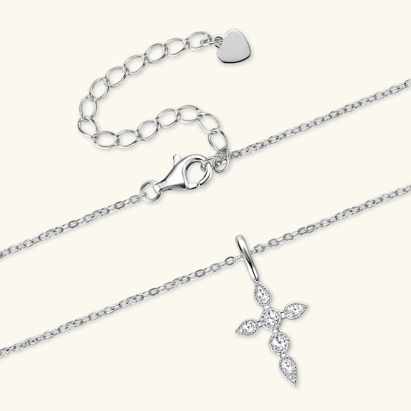 Drop Cross Pendant Necklace