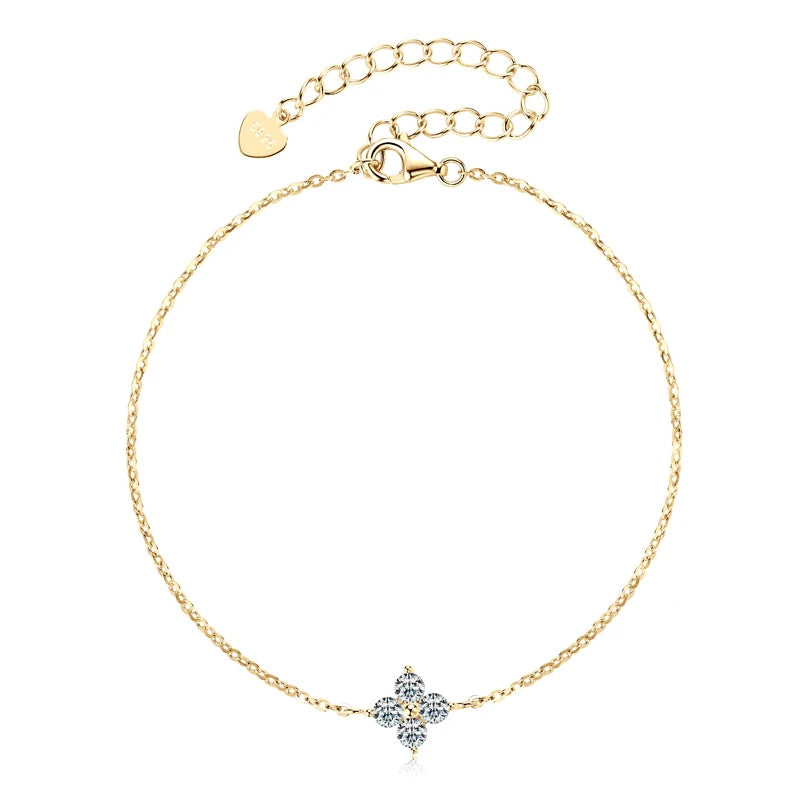 Dainty Four Leaf Bracelet