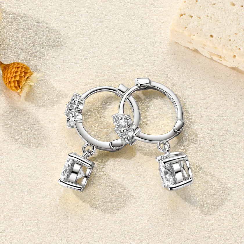 Floral Huggie Earring