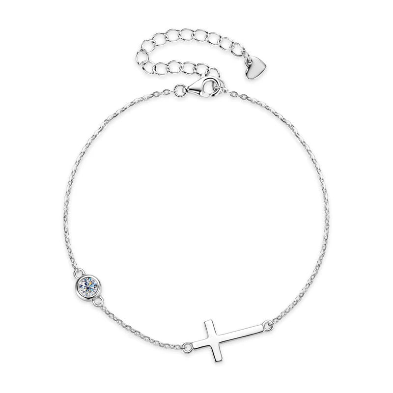 Cross and Bubble Bracelet