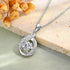 Pavé Hook Pendant Necklace