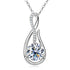 Solitaire Hook Pendant Necklace