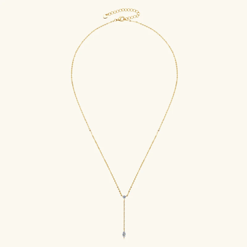Marquise Lariat Necklace