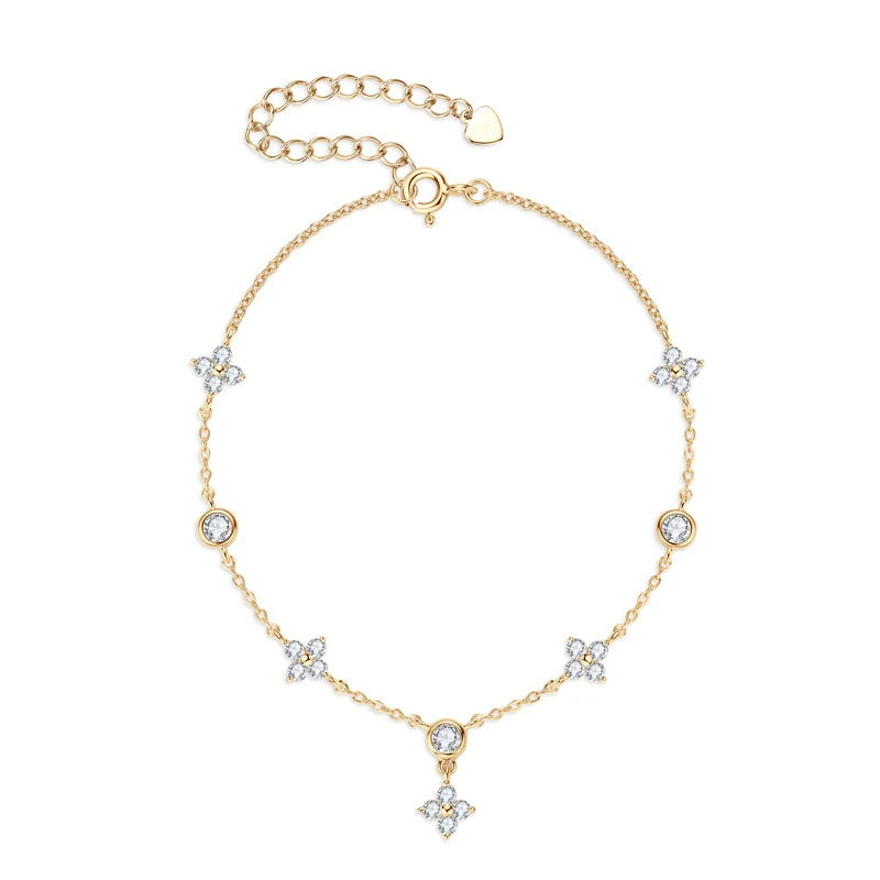 Four Leaf Satellite Bracelet