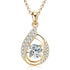 Pavé Hook Pendant Necklace