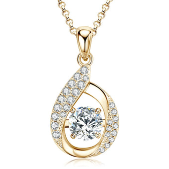 Pavé Hook Pendant Necklace