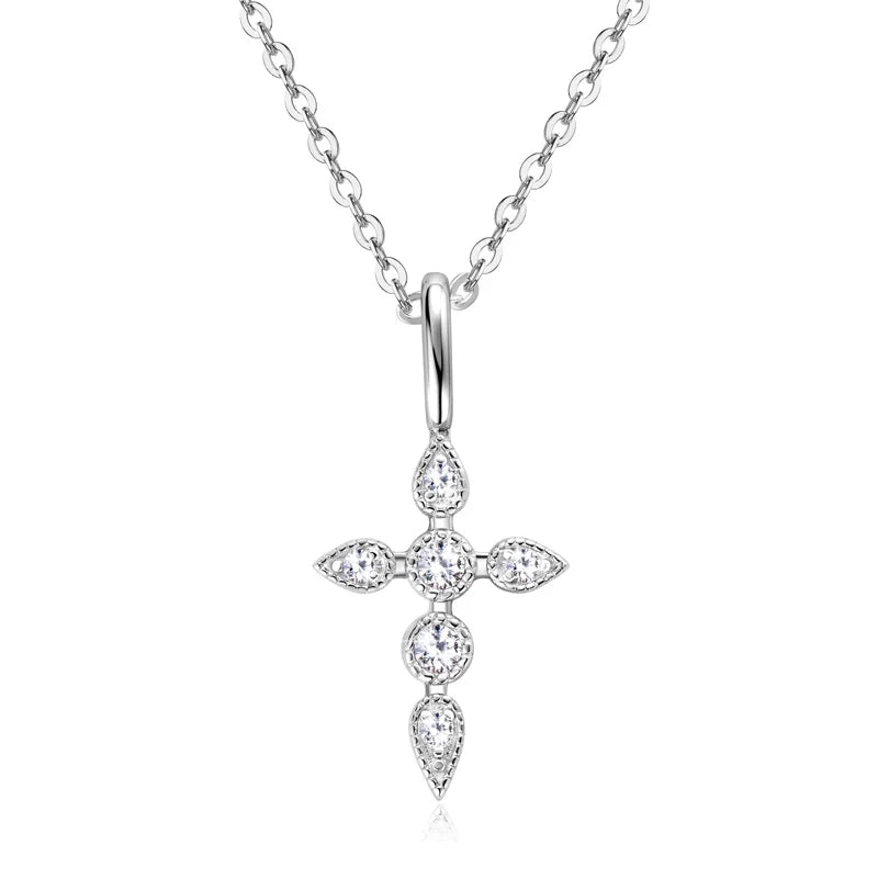 Drop Cross Pendant Necklace