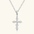 Drop Cross Pendant Necklace