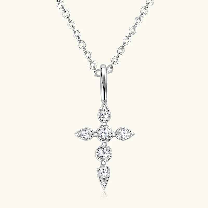 Drop Cross Pendant Necklace