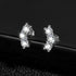 Curved Trinity Earrings