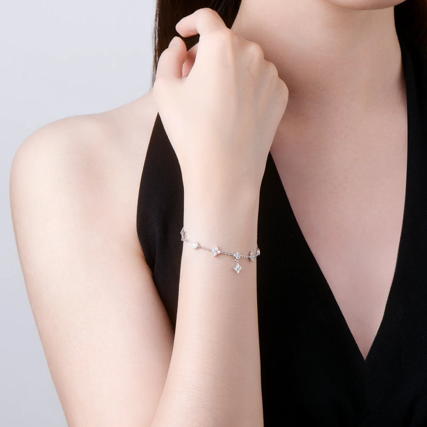 Four Leaf Satellite Bracelet