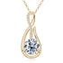 Solitaire Hook Pendant Necklace