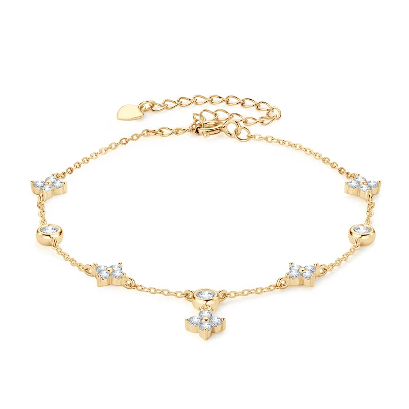 Four Leaf Satellite Bracelet