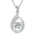 Pavé Hook Pendant Necklace