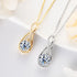 Solitaire Hook Pendant Necklace