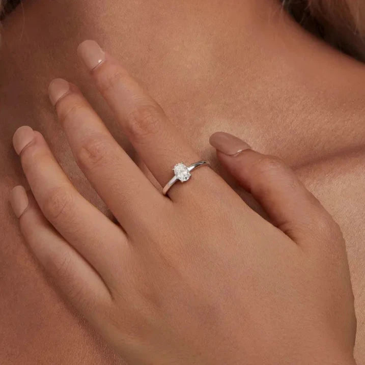 Oval Solitaire Ring