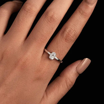 Oval Solitaire Ring