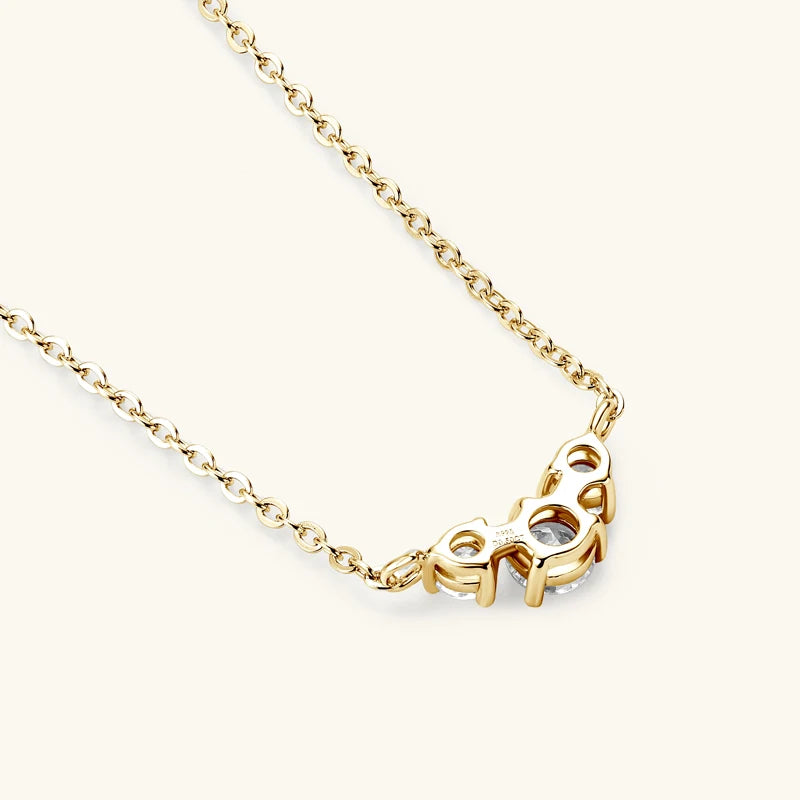 Offset Trinity Necklace