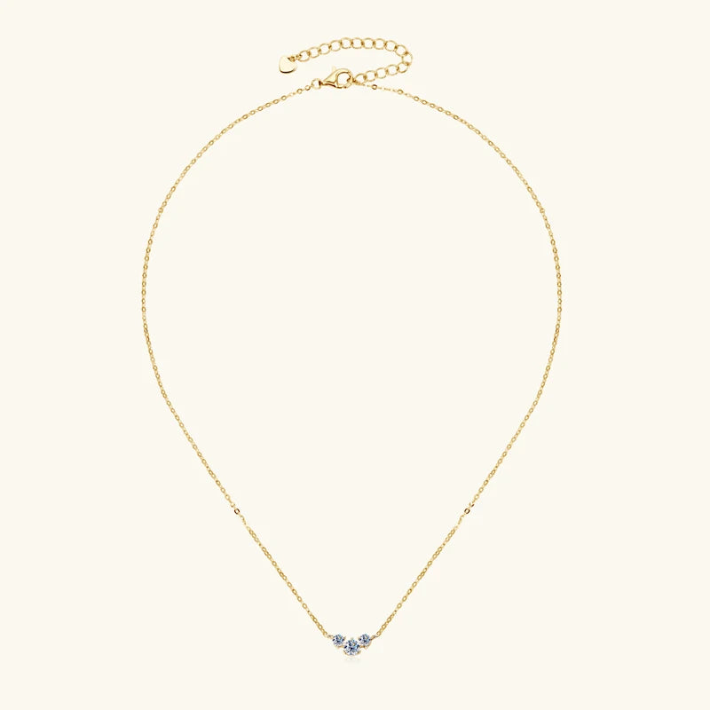 Offset Trinity Necklace