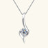 Solitaire Ribbon Pendant Necklace