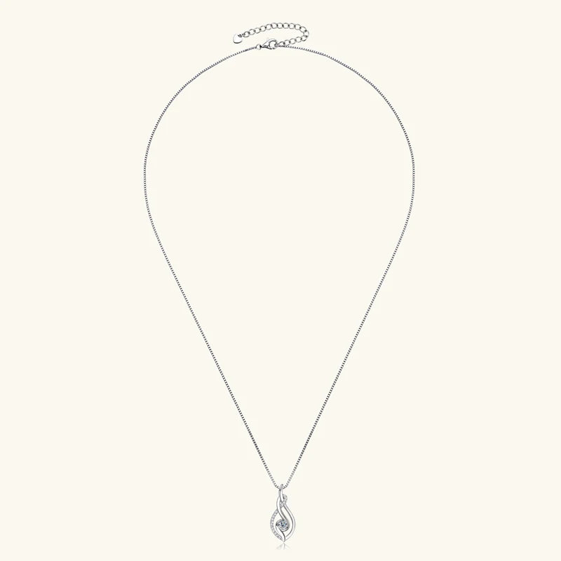 Twisted Ribbon Pendant Necklace