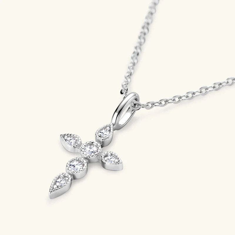 Drop Cross Pendant Necklace