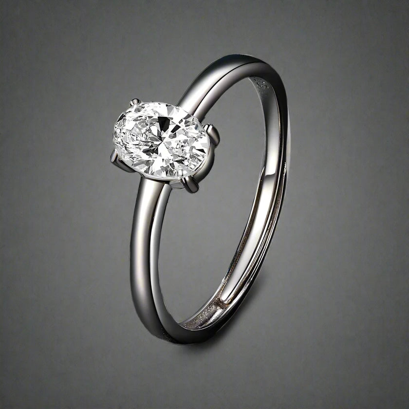 Oval Solitaire Ring