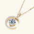 Moonlit Solitaire Pendant Necklace
