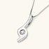 Solitaire Ribbon Pendant Necklace