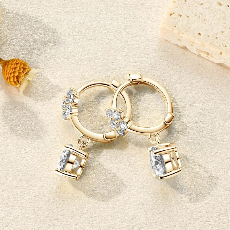 Floral Huggie Earring