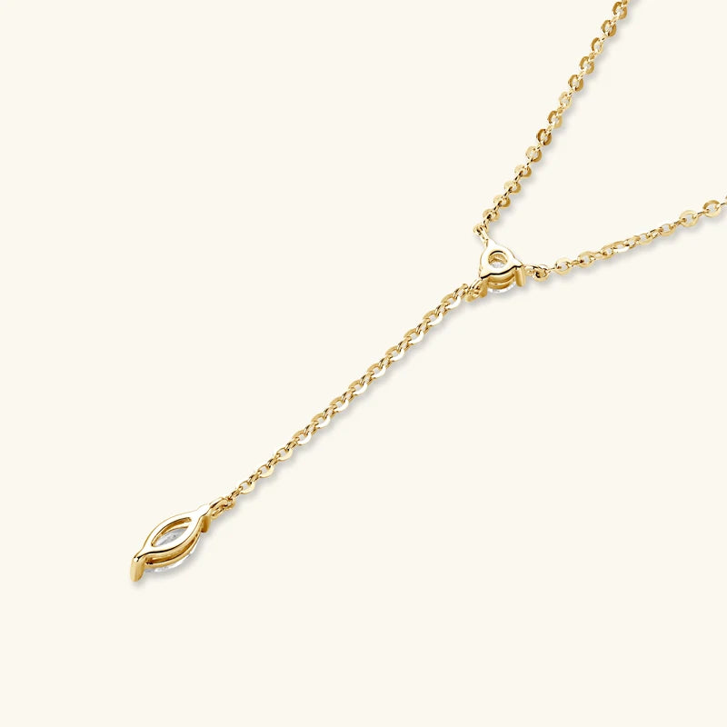 Marquise Lariat Necklace