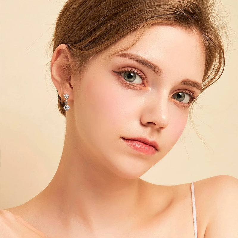 Floral Huggie Earring