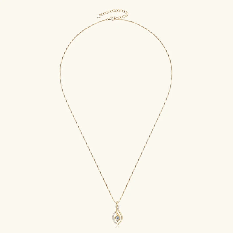 Twisted Ribbon Pendant Necklace