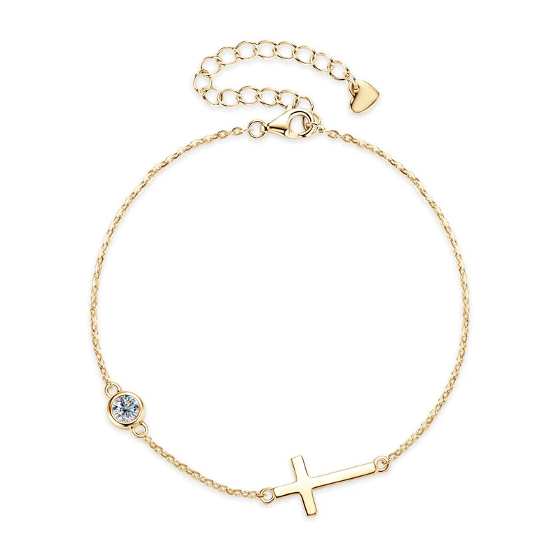 Cross and Bubble Bracelet