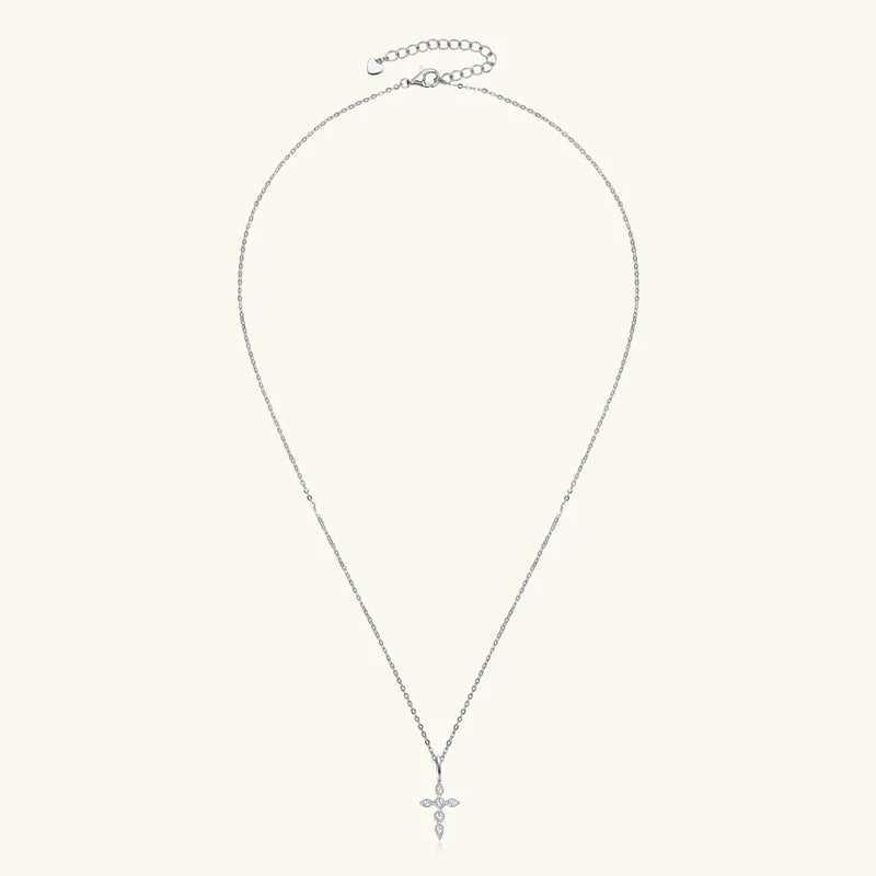 Drop Cross Pendant Necklace