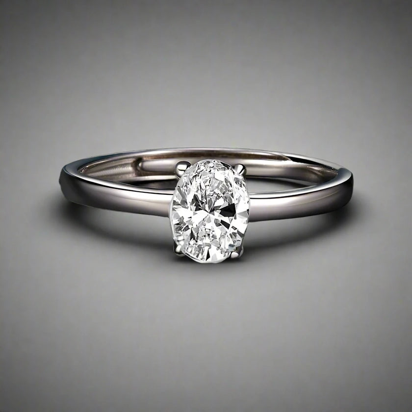 Oval Solitaire Ring