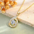 Pavé Hook Pendant Necklace