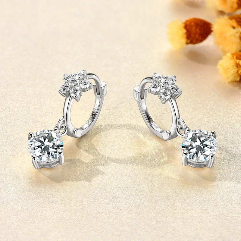 Floral Huggie Earring