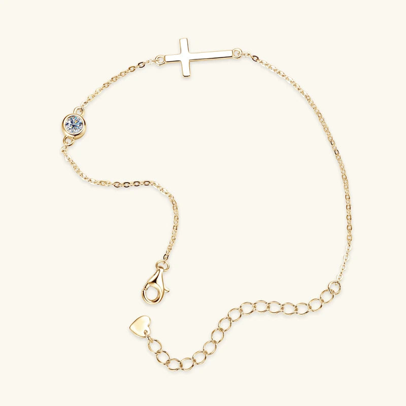 Cross and Bubble Bracelet